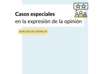 opinión excepciones subjuntivo indicativo