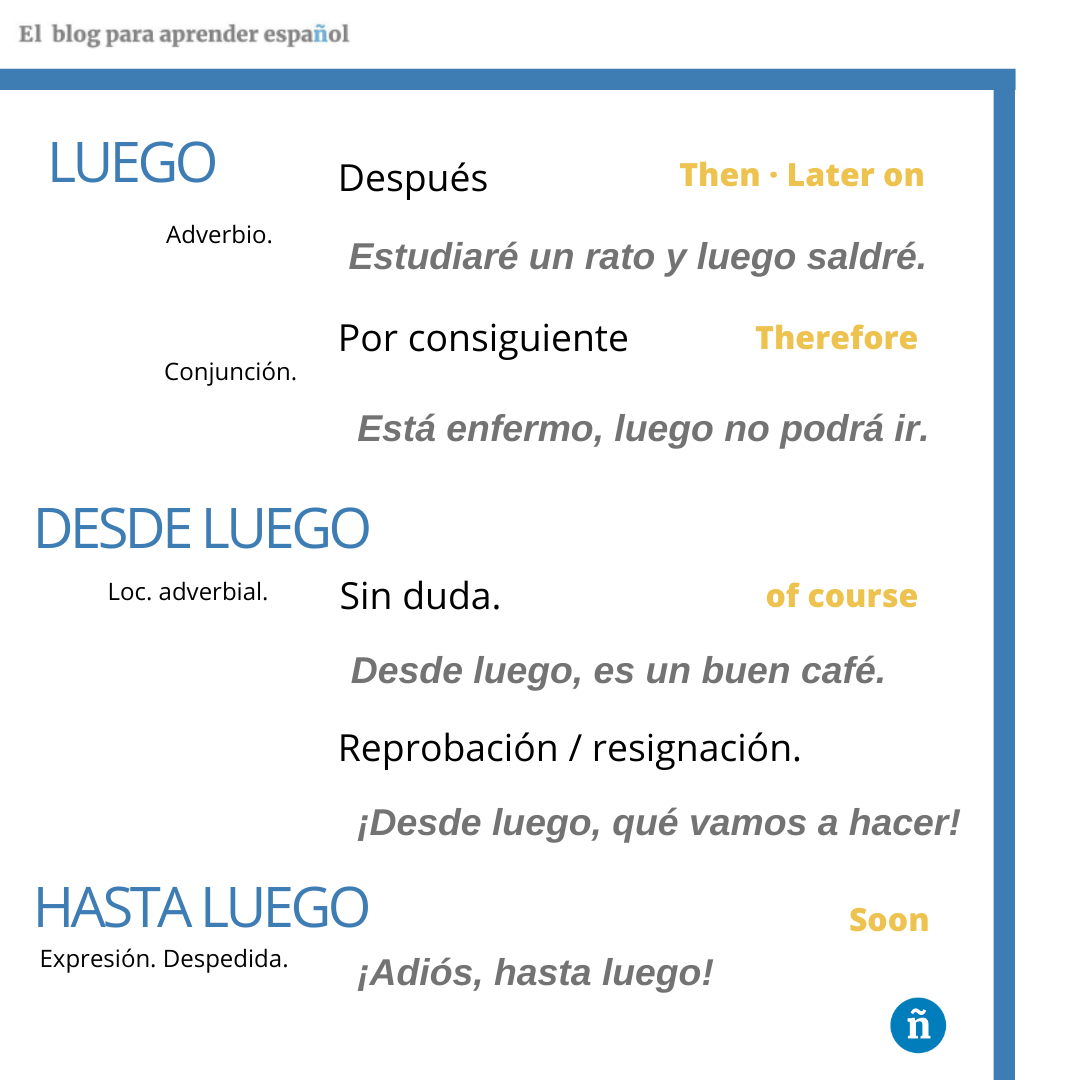 Luego en español · Learn Spanish Online · Skype Spanish Lessons